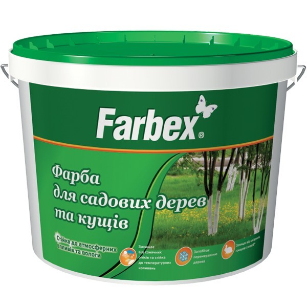 

Краска для садовых деревьев и кустов ТМ "Farbex" 14кг белая