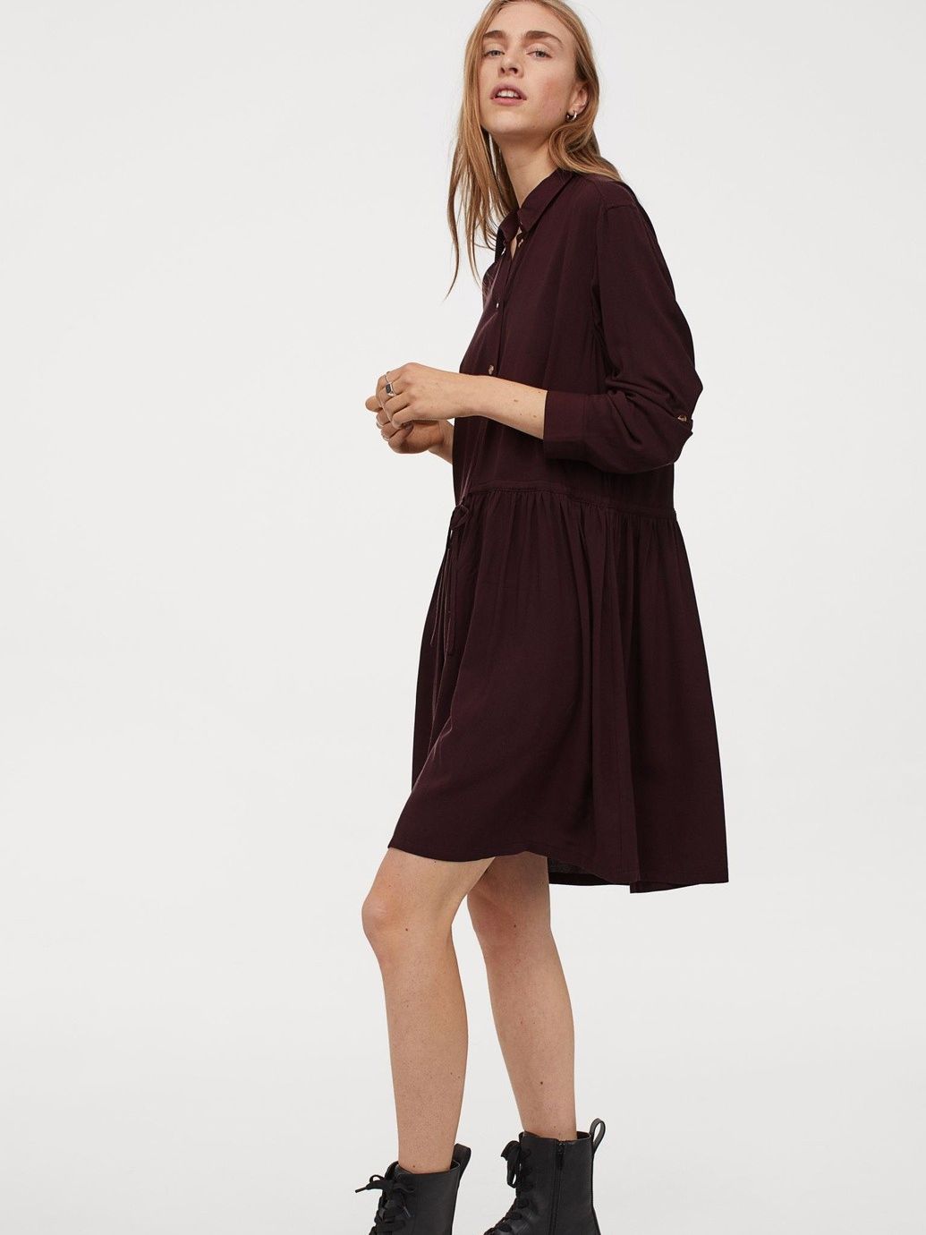

Платье H&M 8688802b50  Бордовое, Платье H&M 8688802b50 48 Бордовое