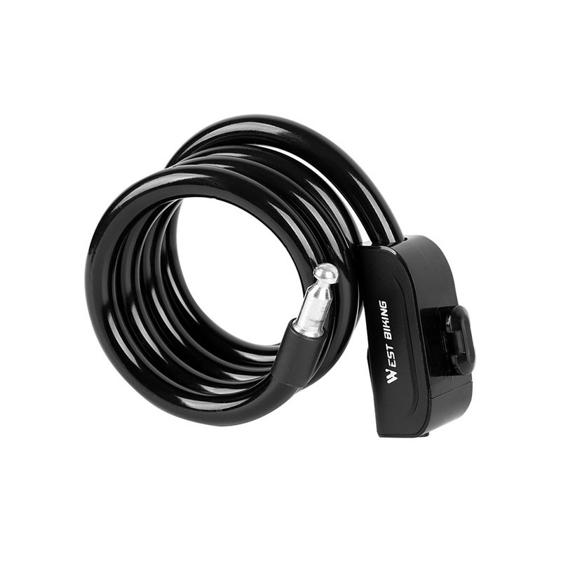 

Замок велосипедный велозамок с ключом 1,2 m противоугонный Black (F_7738-28163)