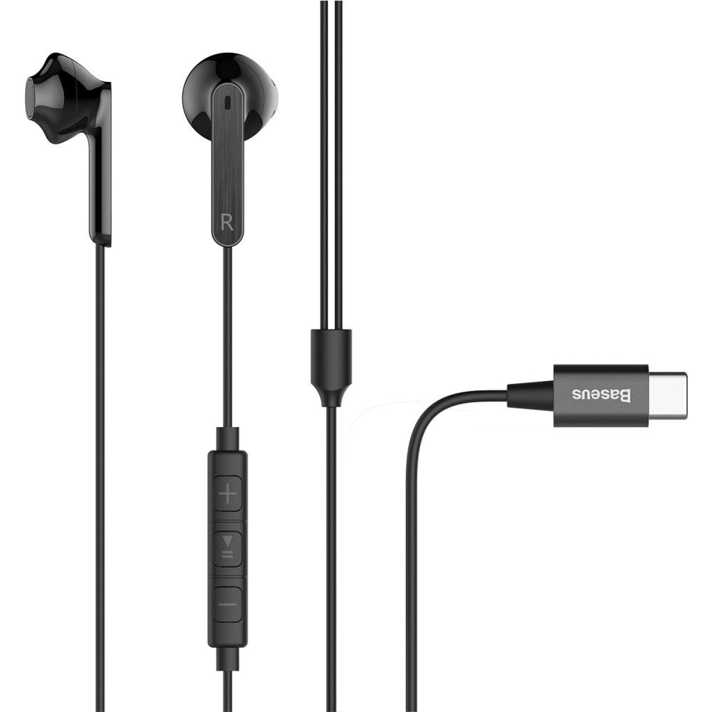 

Наушники с микрофоном Baseus Encok C16 с разъемом Type-C Чёрные