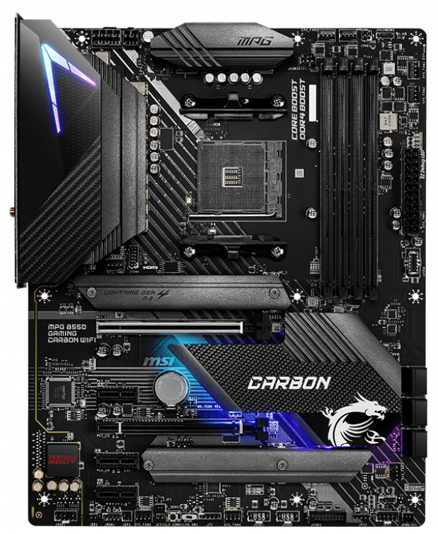 

Материнская плата MSI MPG B550 Gaming Carbon WiFi (sAM4, AMD B550, PCI-Ex16)