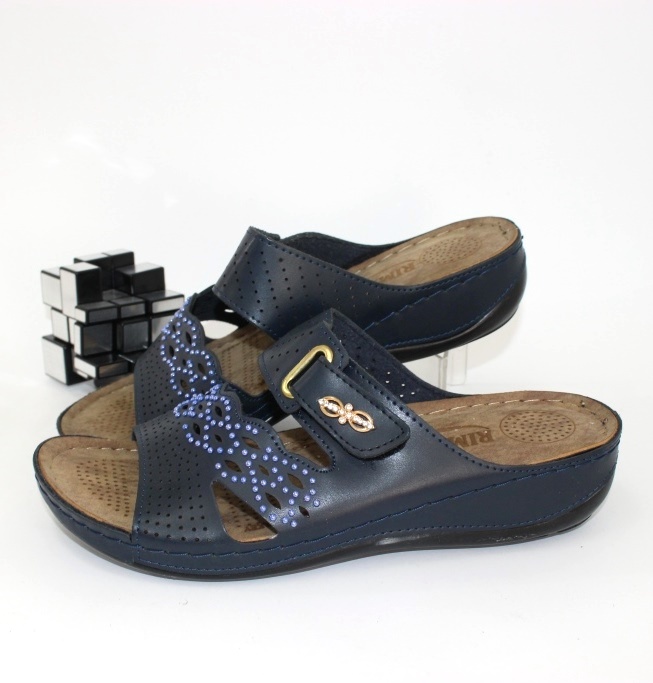 

Шлёпанцы большие размеры Shoes R480-05-синий 41 26.0см синий