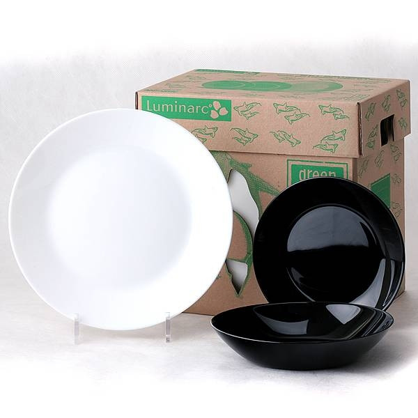 

Сервиз столовый 18 предметов Arctic Black White Luminarc (G0447-mg)