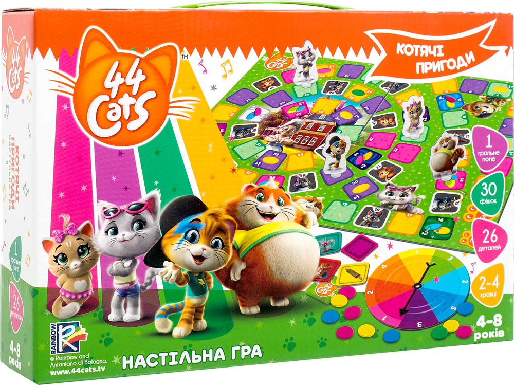 

Настольная игра Vladi Toys 44 кота Кошачьи приключения (Укр) (VT8055-25) (4820195058800)