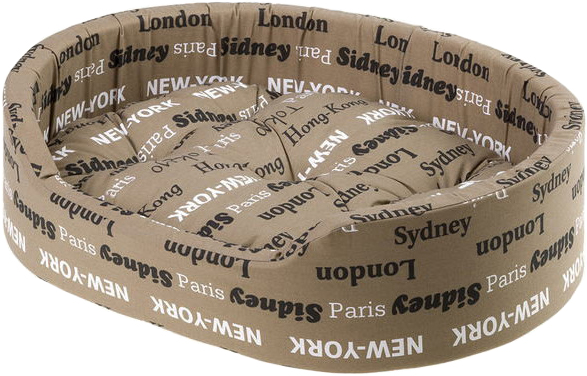 

Лежак для собак и кошек Ferplast Dandy BROWN CITIES C 45 45х35х13 Коричневый