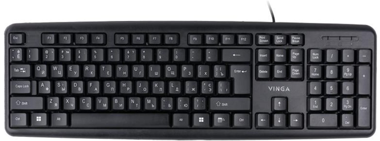 

Клавиатура проводная Vinga KB110BK USB