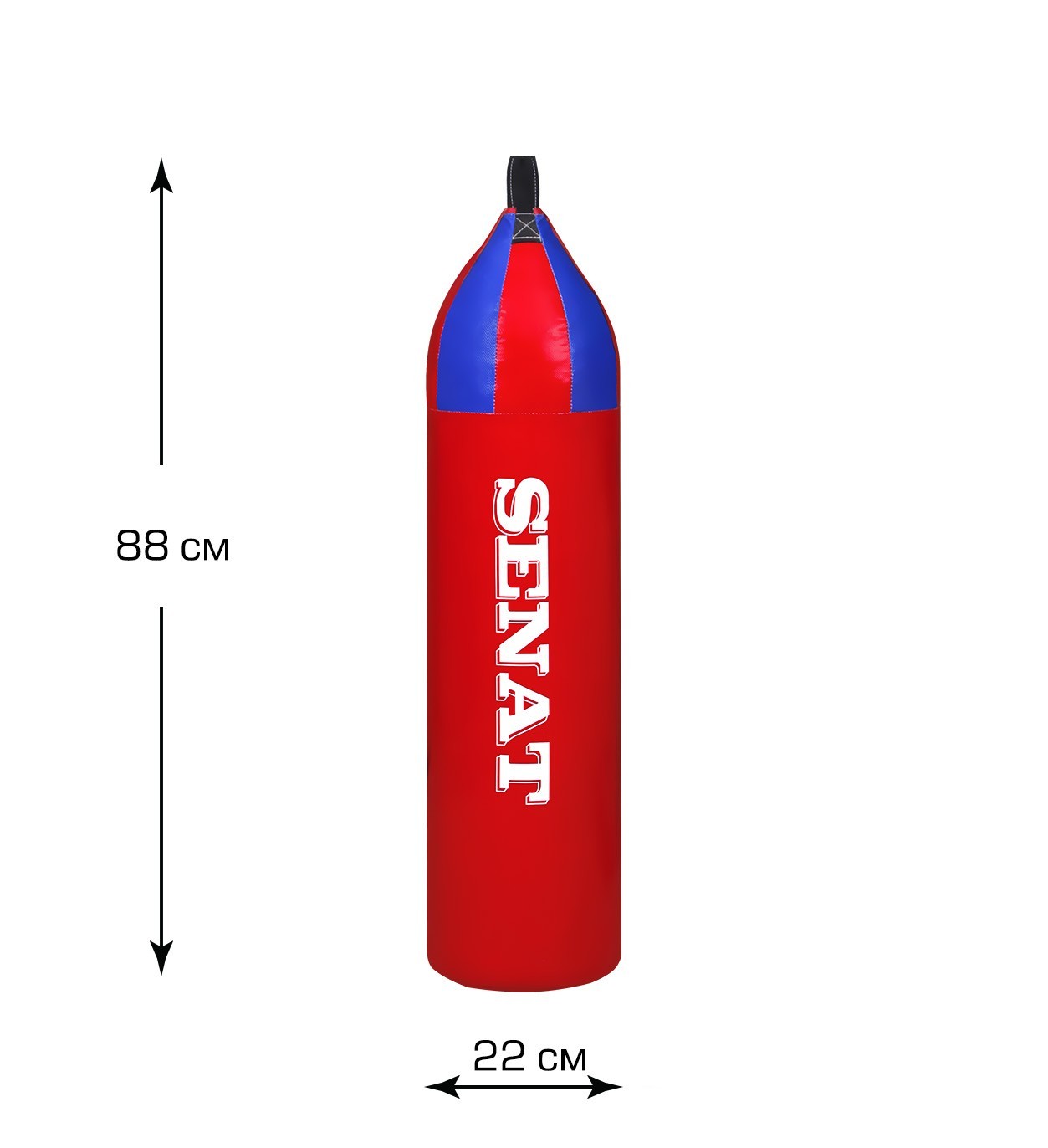 

Мешок боксерский Senat шлемовидный 88 x 22 см ПВХ Red (1246-red)