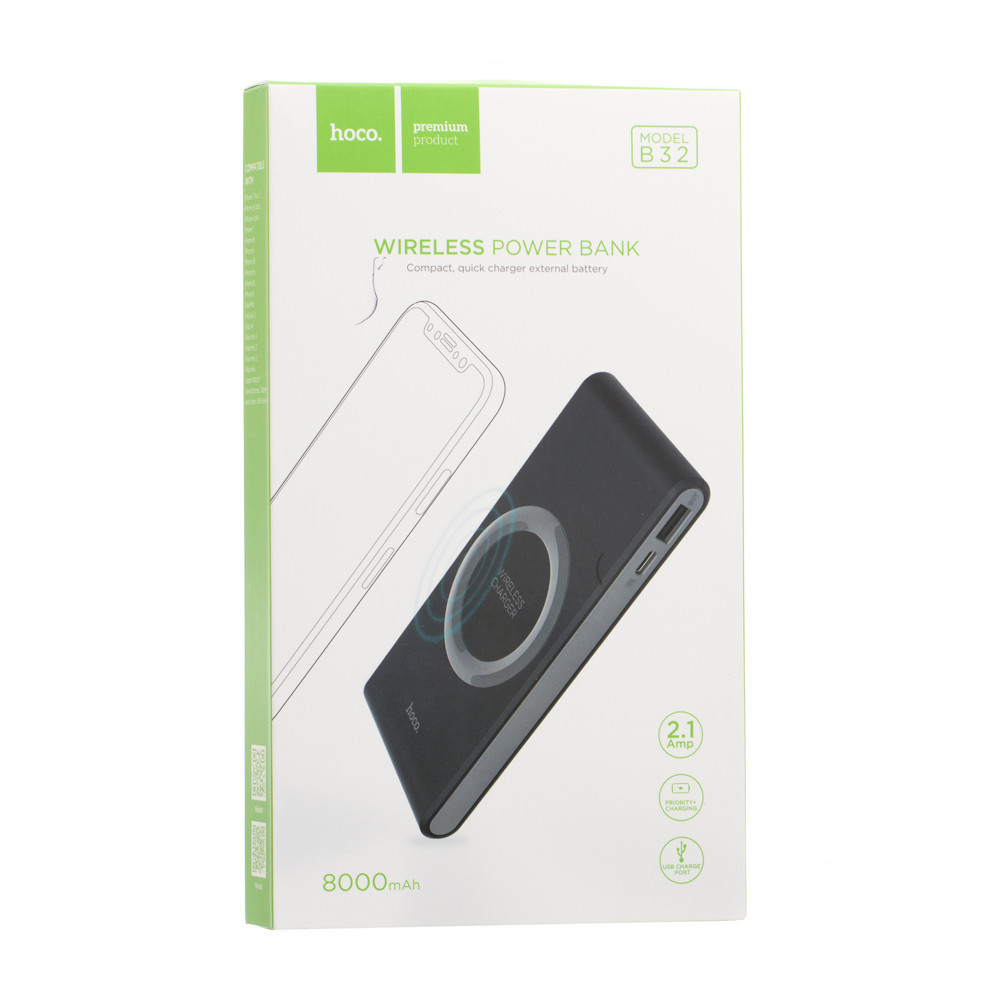 

Беспроводное зарядное устройство Power Bank Hoco B32 Black