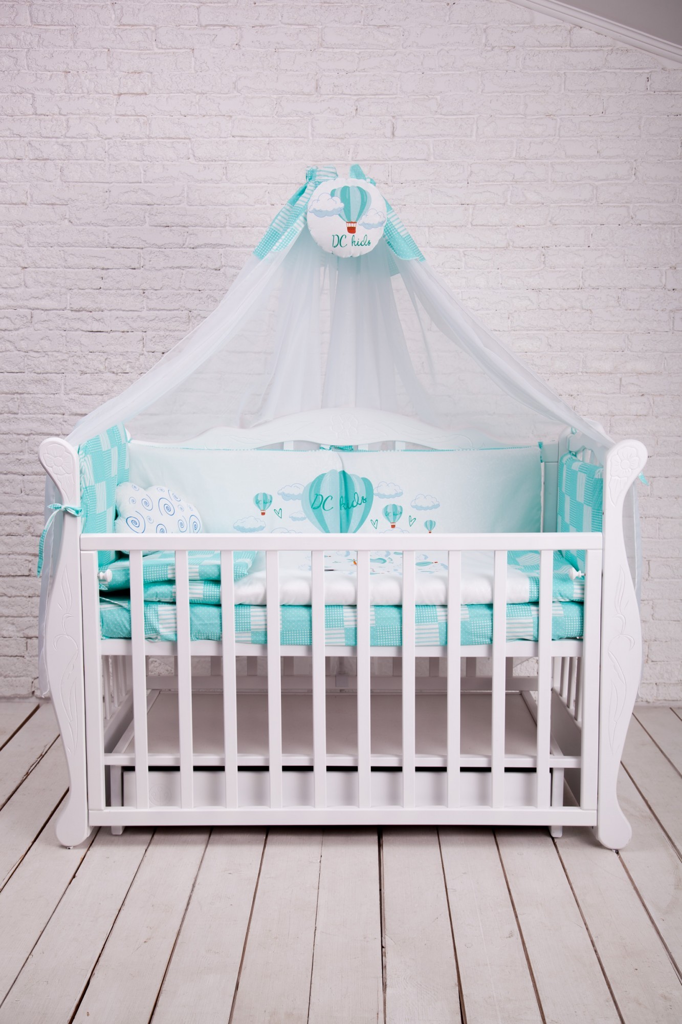 

Комплект постільної білизни для новонароджених DCkids 110x100 см, зелений БК-010