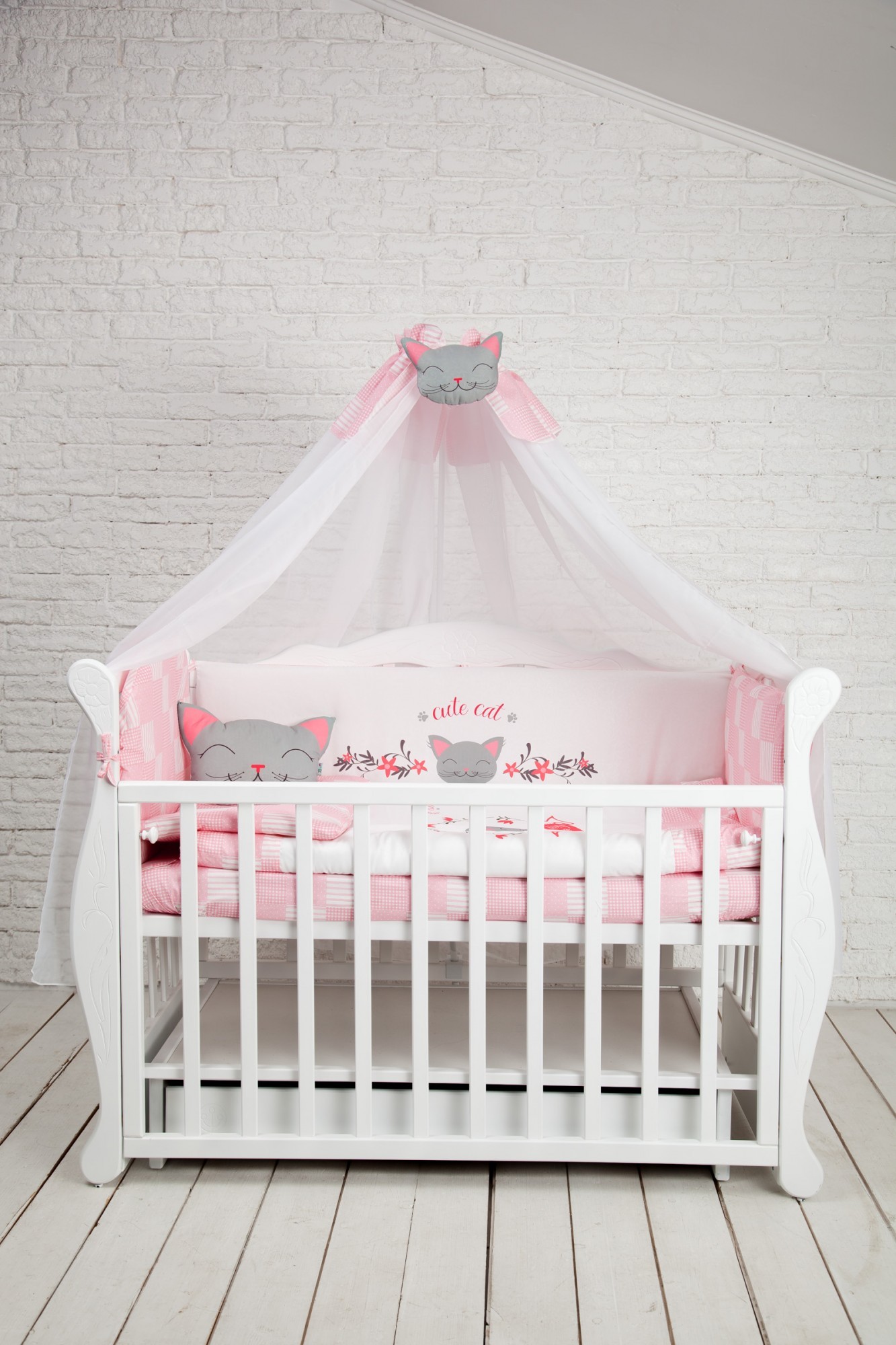 

Комплект постільної білизни для новонароджених DCkids 110x100 см, рожевий БК-020