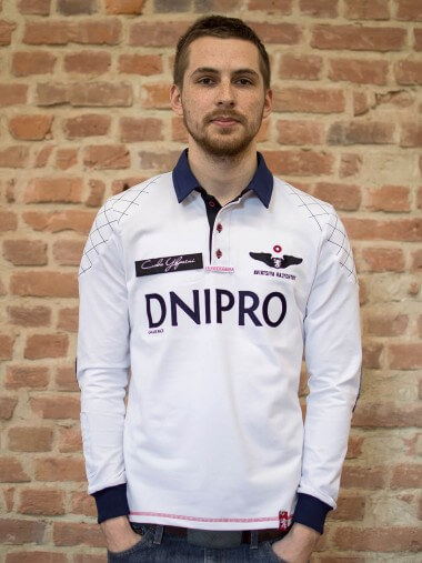 

Чоловіче поло-лонґ - AIR RACE DNIPRO - білий, XXXL