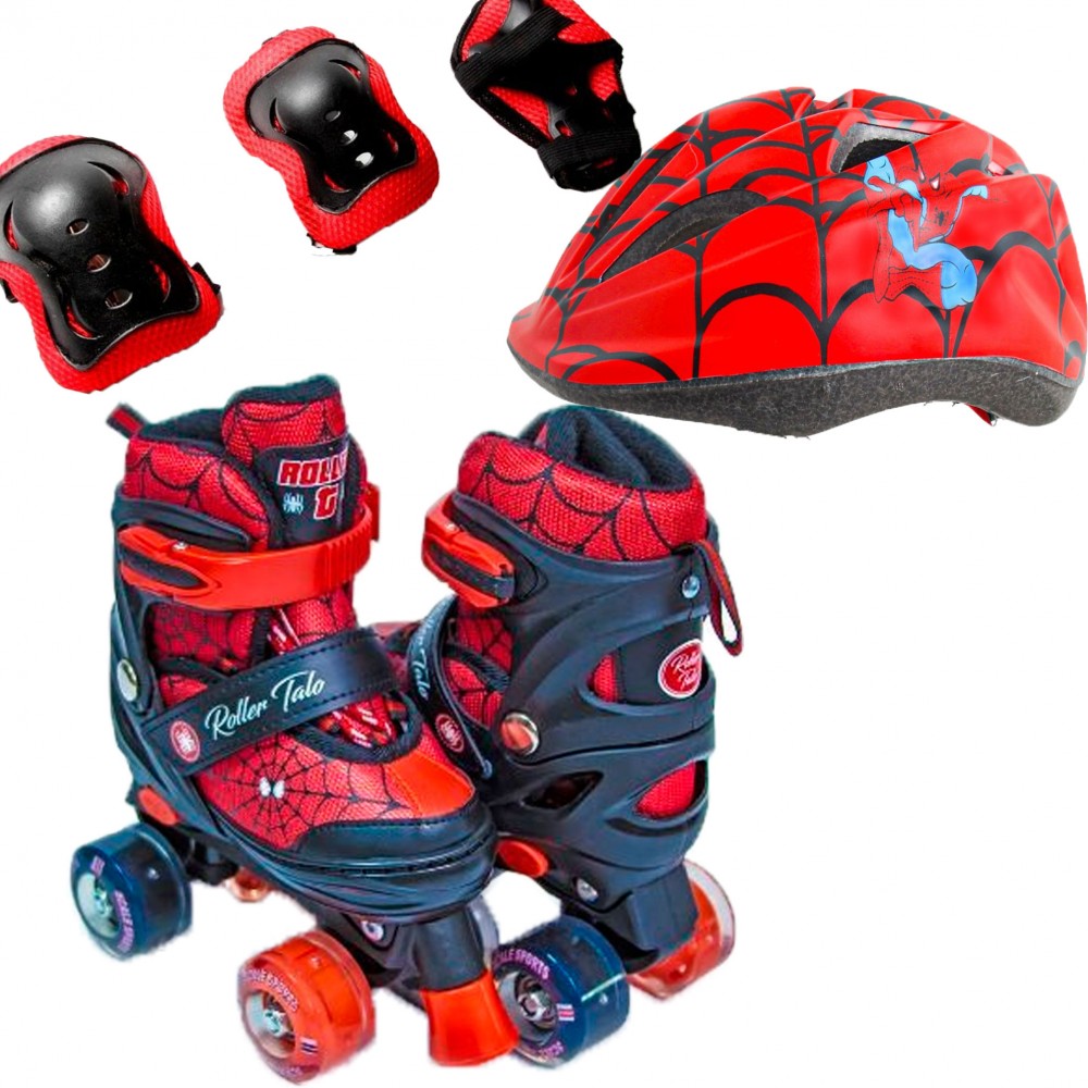 

Ролики Квадровые Набор Qwad Combo Disney - USA Scale Sports 34-38, Spider New (Защита + Шлем) (2T3046T)