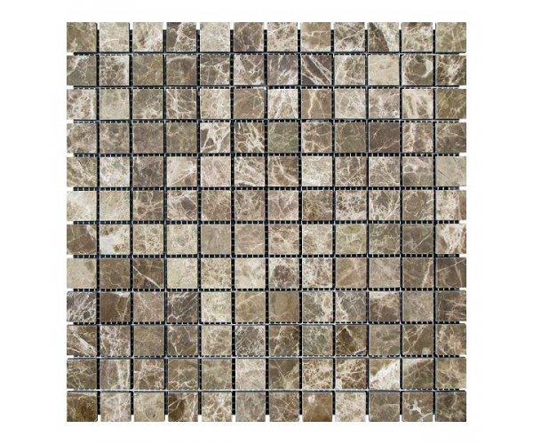 

Мозаичная плитка мрамор Emperador Dark TR (23х23x6 мм) Полированная