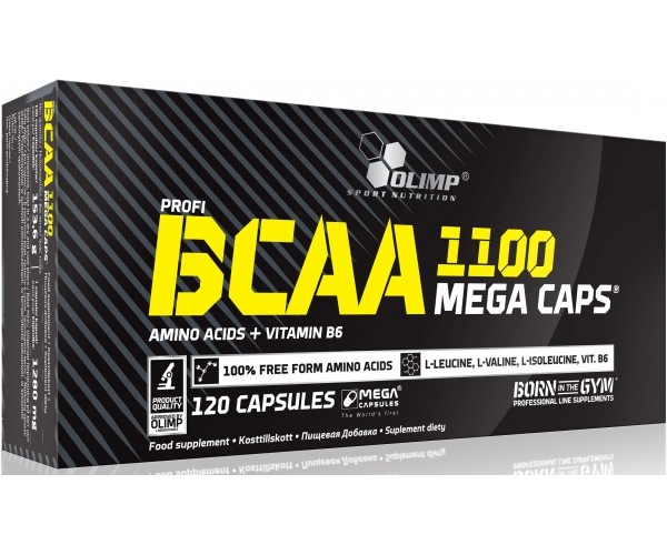 

Аминокислота Olimp Sport Nutrition BCAA 1100 Mega Caps 120 капсул (409001)
