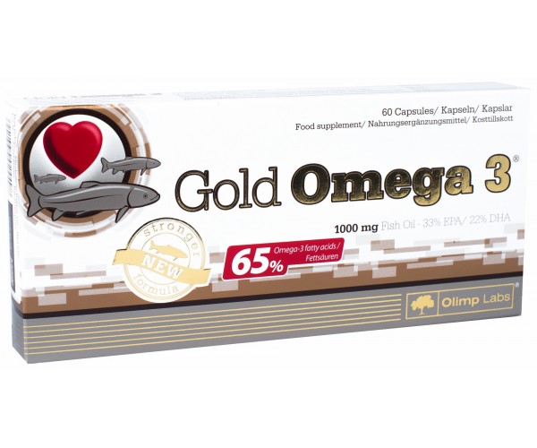 

Жирные кислоты Olimp Sport Nutrition Gold Omega 3 65% 60 капсул (232501)