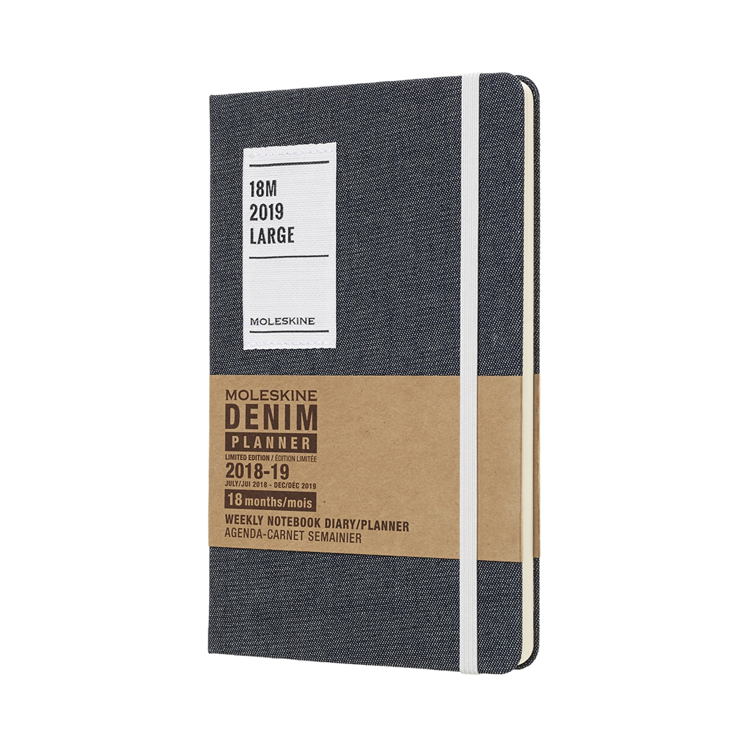 

Щотижневик Moleskine 2018-2019 Denim середній / Чорний (8058341716915)