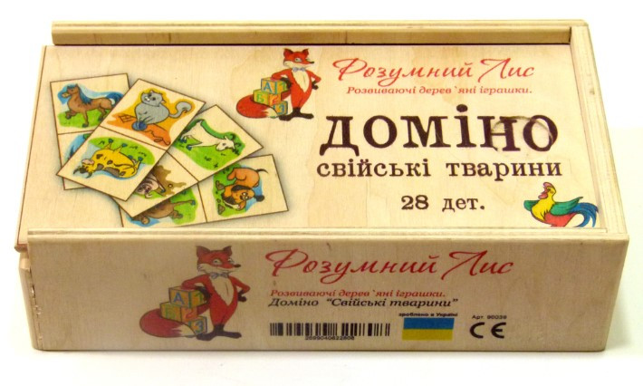 

Дитяче доміно Домашні тварини Навчальне Обладнання