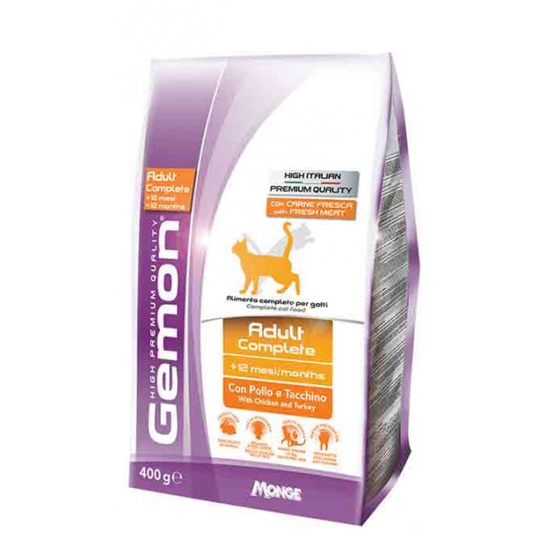 

Корм для кошек Gemon CAT Adult Complete с курицей и индейкой 1,5 кг(70297011)