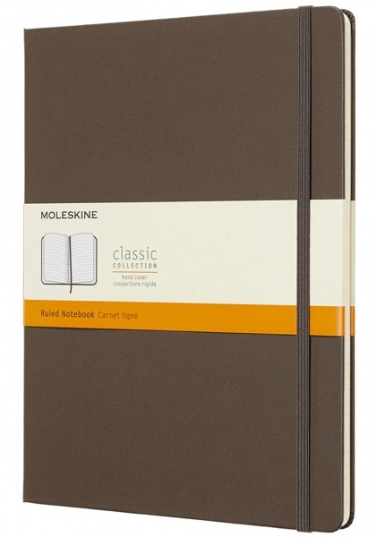 

Блокнот Moleskine Classic великий 19 x 25 см в лінію коричневий