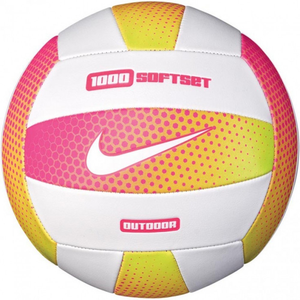 

Мяч для уличного волейбола Nike 1000 Softset Outdoor Volleyball 18P №5 Бело-розовый