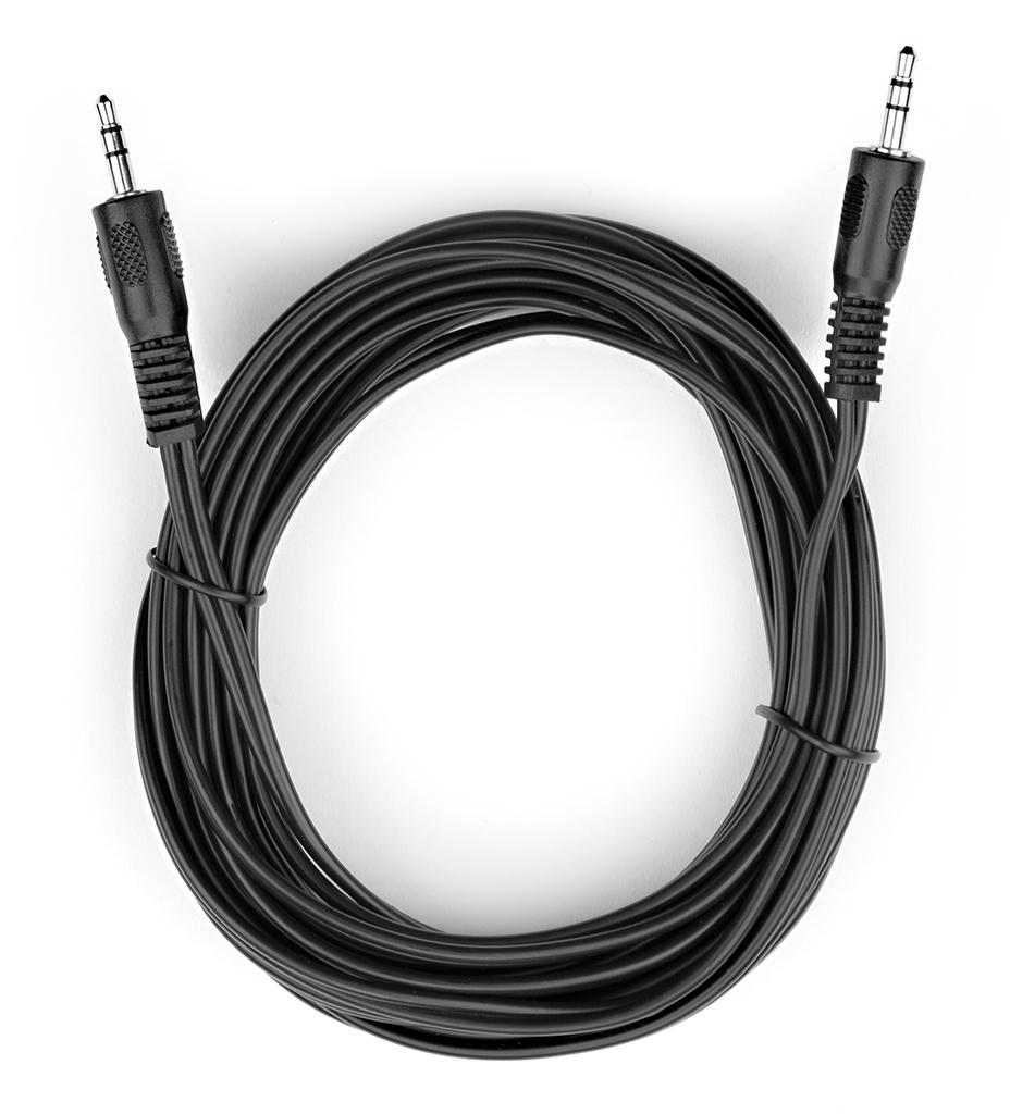 Кабель Vinga Jack 3.5 mm Jack 3.5 mm 5 м (VCPDCJ35MM5BK) низкие