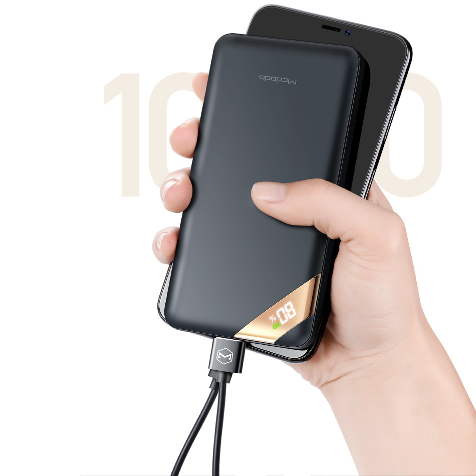 Повербанк Power Bank внешний аккумулятор портативная зарядка для телефона,  смартфона, планшета McDodo 10000mAh 20W PD+QC3.0 Black – фото, отзывы,  характеристики в интернет-магазине ROZETKA от продавца: FreeWay | Купить в  Украине: Киеве, Харькове,