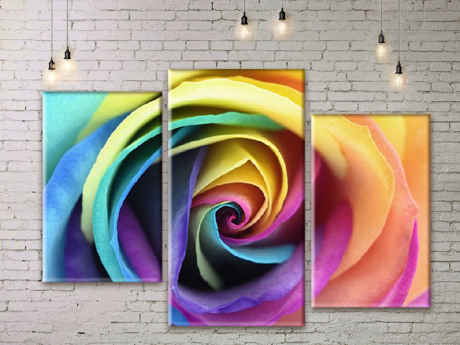 

Модульная картина ArtStar цветы Цветная роза ADFL0091 размер 120 х 180 см