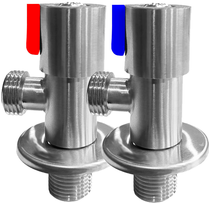 

Комплект угловых кранов FADO New 1/2''х1/2" вентильные (SKZS101) 2 шт