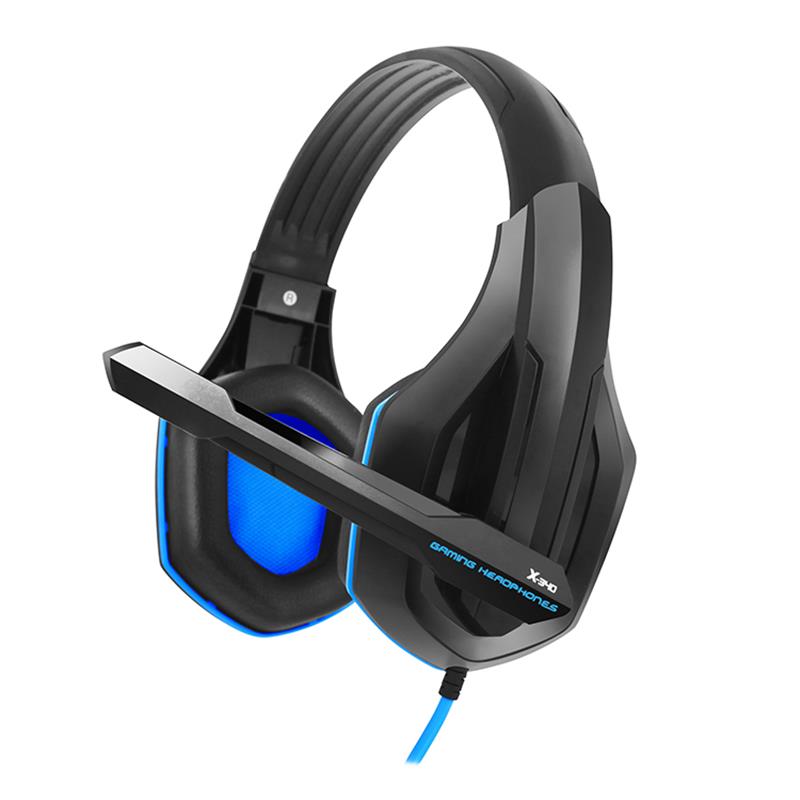 

Наушники гарнитура накладные Gemix X-340 Black/Blue (04300096)