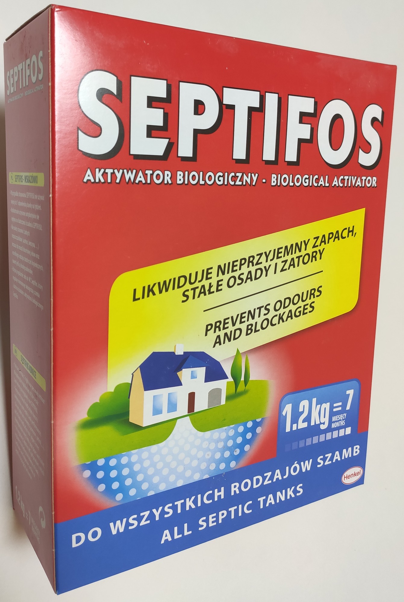 

Биопрепарат для септиков и уличных туалетов Septifos vigor 1.2кг. (ящик 10 уп.)