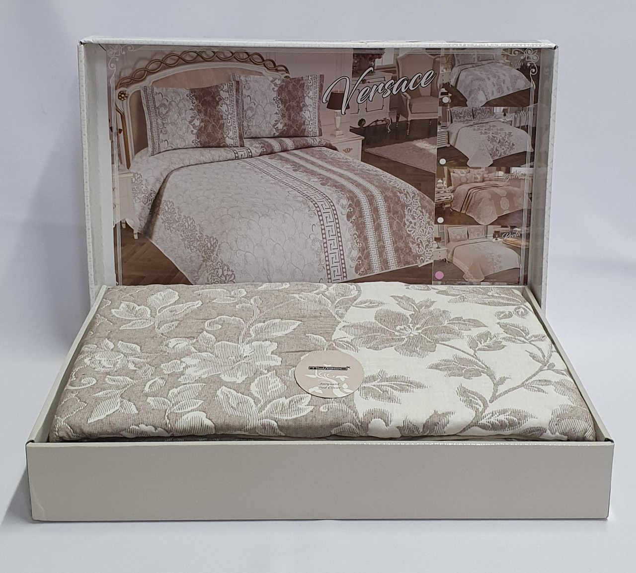 

Покрывало My Bed Жакард 170x240 с наволочкой Perlla Kahve
