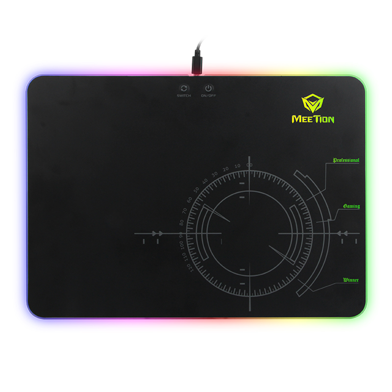 

Игровая поверхность для мыши с подсветкой MEETION Gaming Mouse Pad MT-P010 360 X 260 black