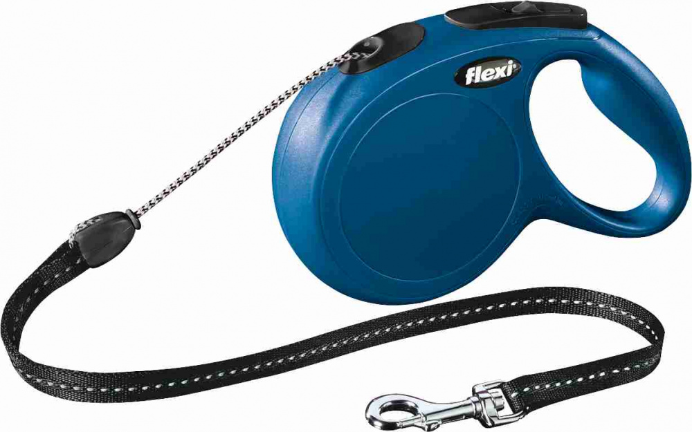 

Поводок-рулетка Flexi New CLASSIC 8м до 20кг синий (TX-11812)