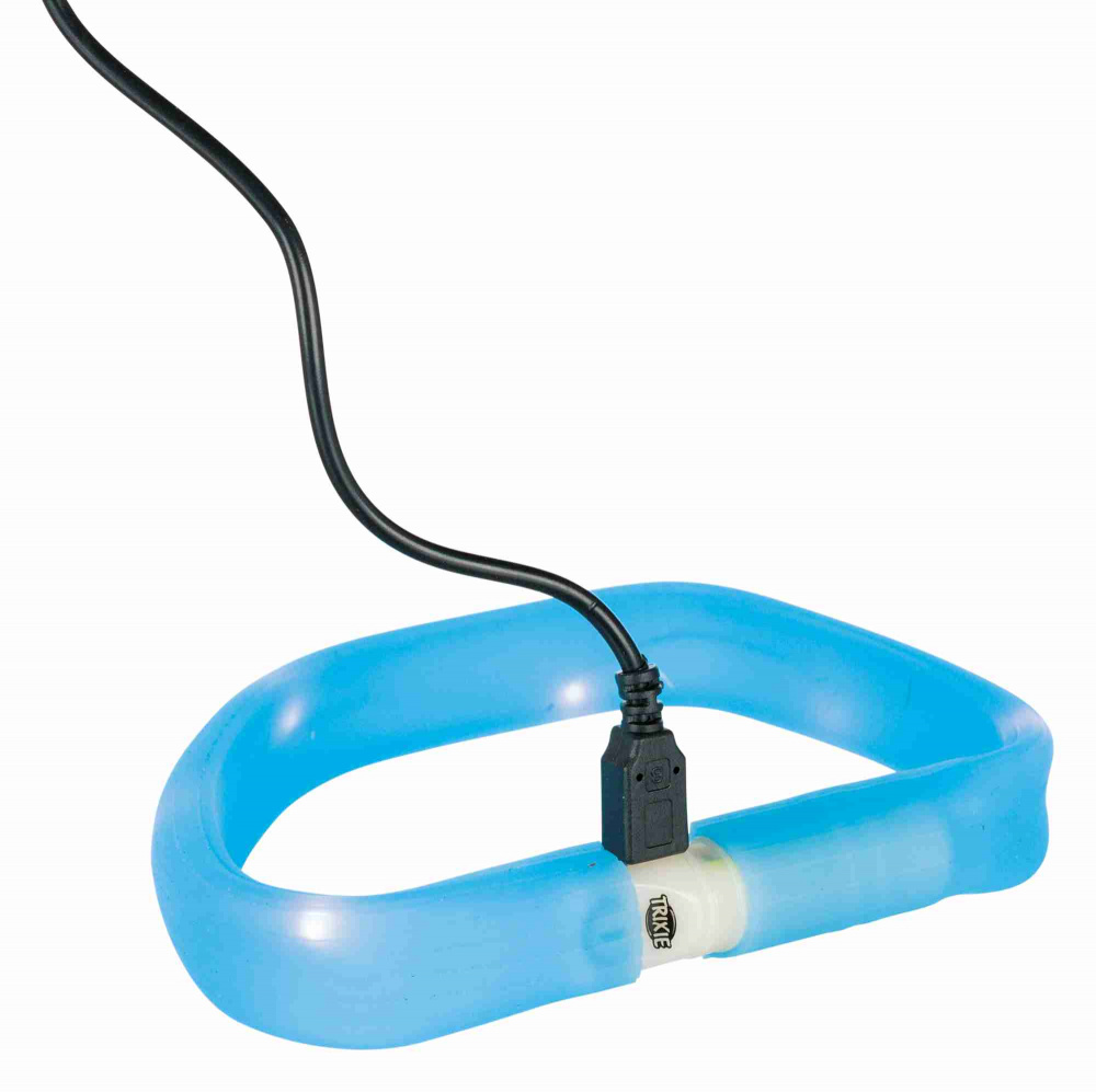 

Ошейник Trixie Flash Light USB светящийся ML 50 см 30 мм синий (TX-12671)