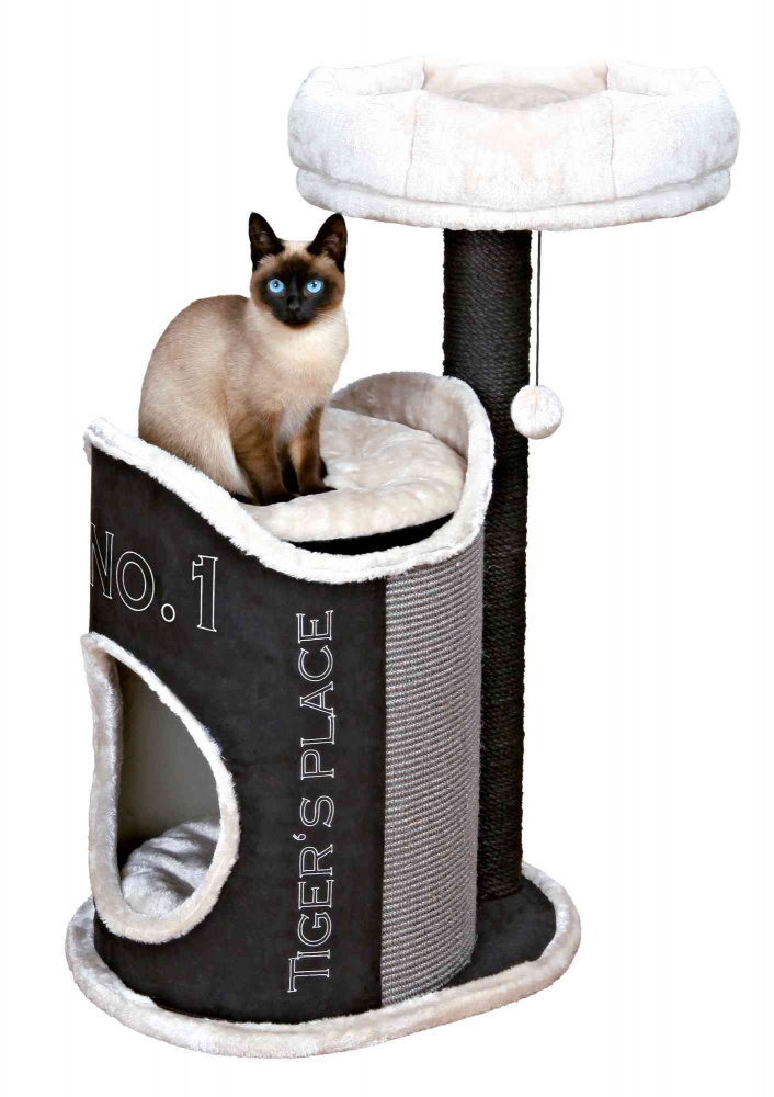 

Игровой комплекс с домиком Trixie "Susana" для кошек 44 см х 54 см х 90 см чёрный (TX-44415)