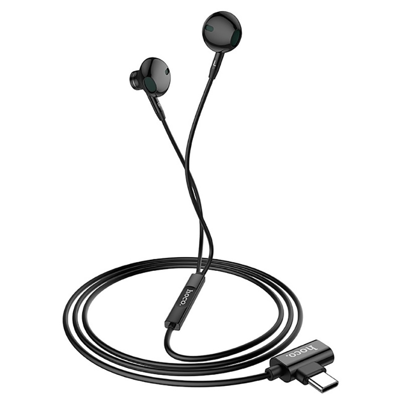 

Наушники HOCO L12 Type-C to Type-C 220V Чёрный