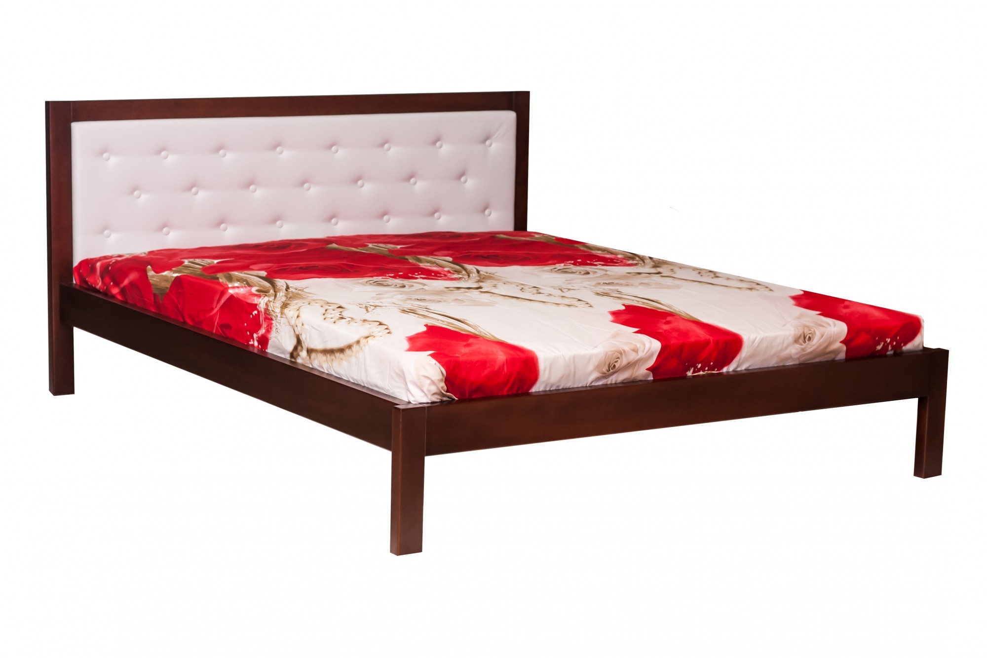 

Кровать Лотос М 180х200 темный орех