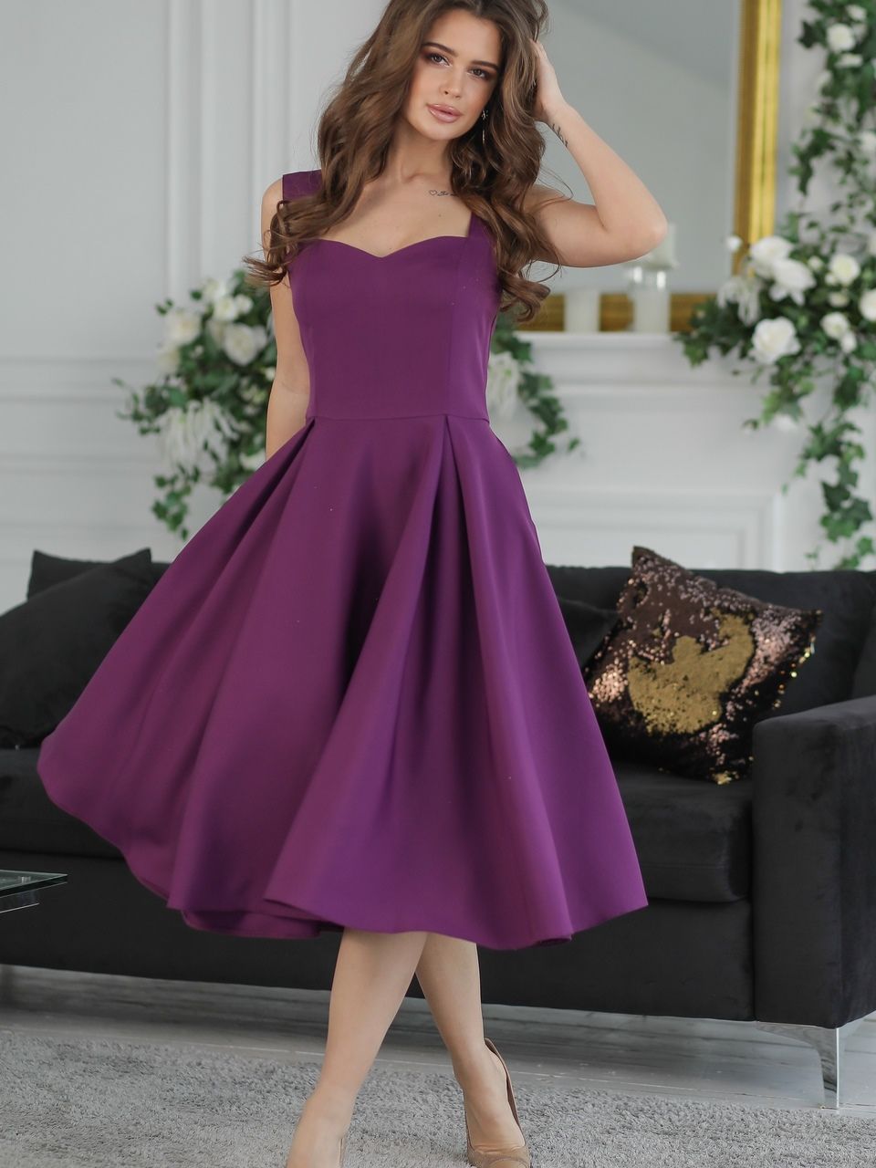 

Платье New Fashion 360  Сиреневое, Платье New Fashion 360 48 Сиреневое