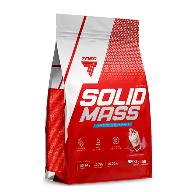 

Гейнер TREC nutrition Solid Mass 5800 грамм клубника (335369-2)