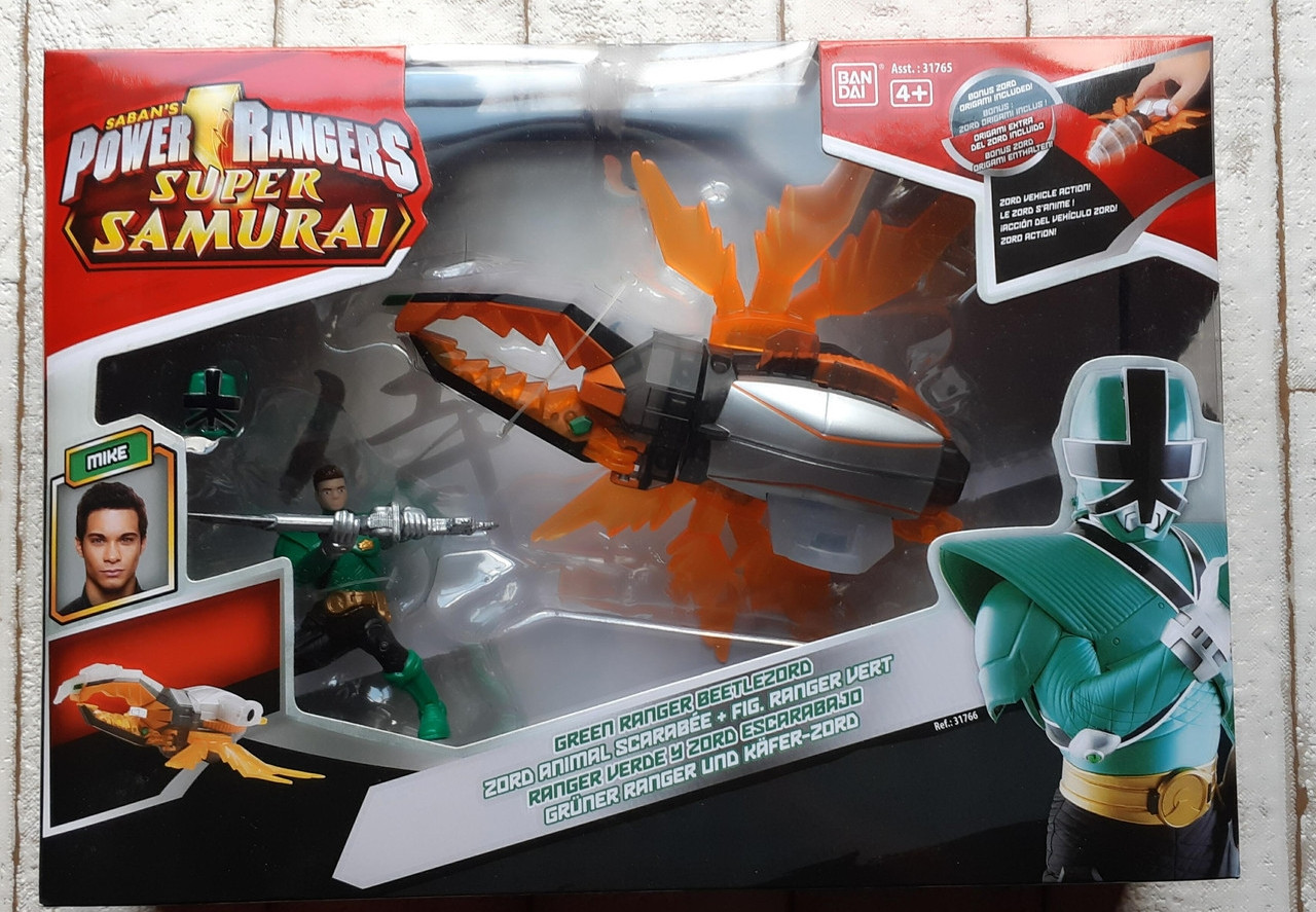 

Bandai Power Rangers Зорд-жук с фигуркой Зеленого рейнджера 10 см 31766