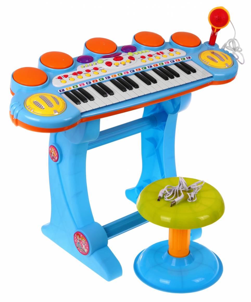 Синтезатор детский на ножках синий A-Toys (BB45BDBLUE) – низкие цены ...