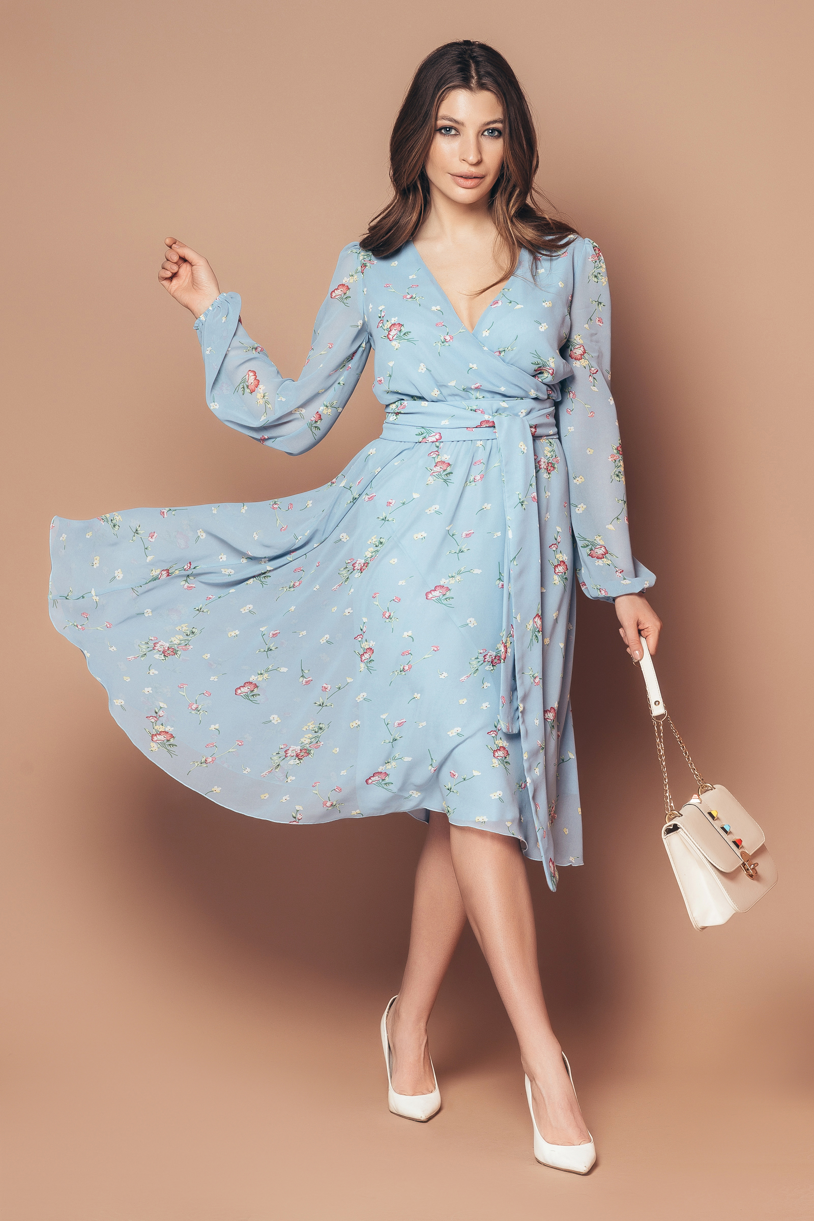 

Платье ND шифоновое с цветочным принтом  нежно голубой 30006 1, Платье ND шифоновое с цветочным принтом 46 нежно голубой 30006 1