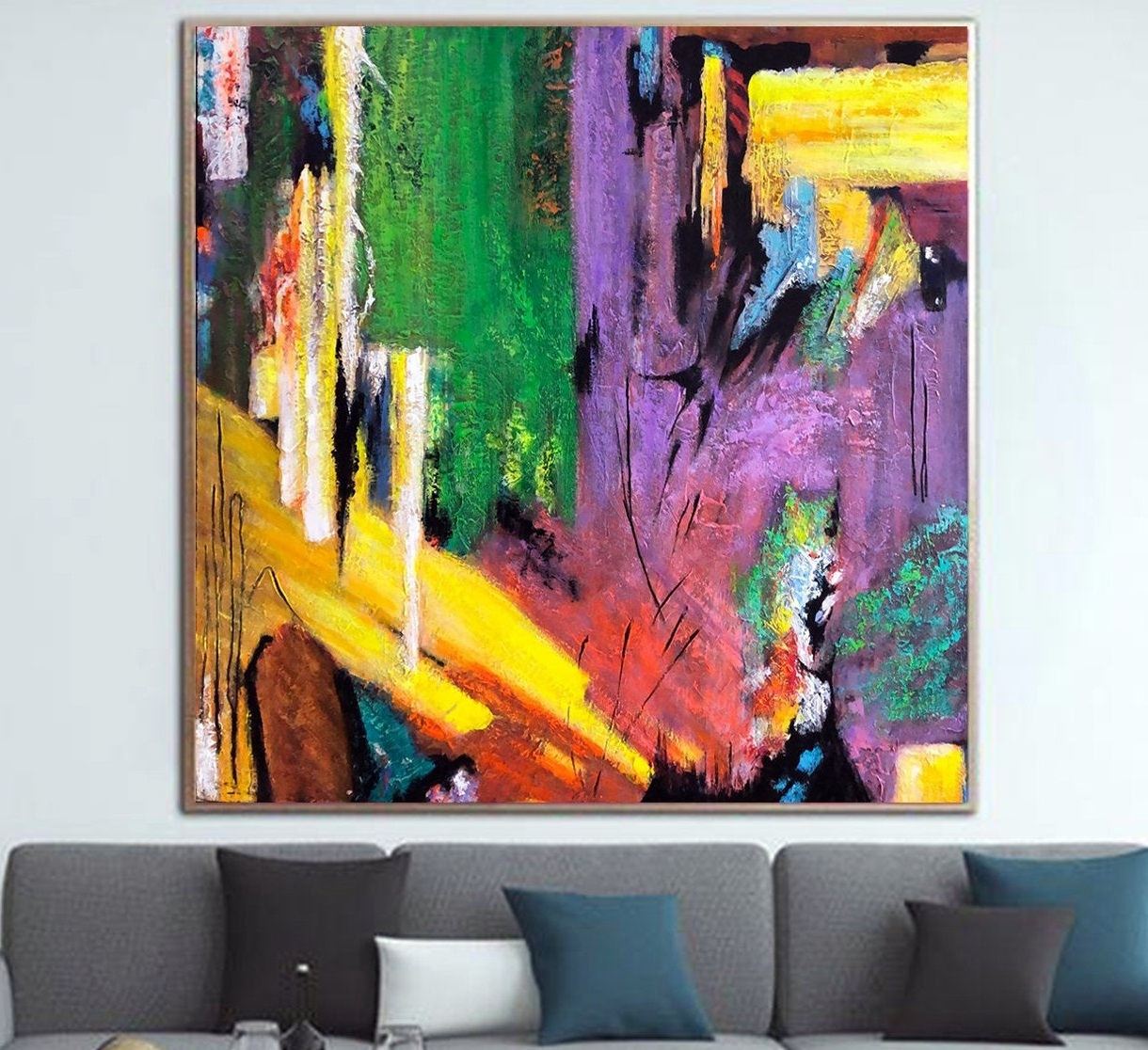 

Картина абстракция абстракция ArtSale RA0065 размер 100 х 100 см