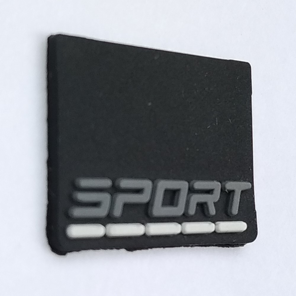 

Резиновая этикетка ПВХ "Sport" размер 20*15 мм (BR-08)