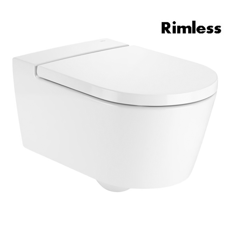 

INSPIRA Round унитаз 370*560*440мм, подвесной, круглый, Rimless, горизонтальный выпуск