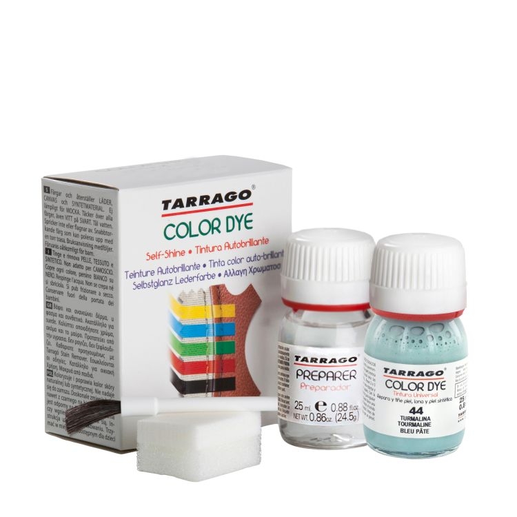 

Серо-голубая краска для обуви Tarrago Self Shine Color Dye Doble, 25 + 25 мл