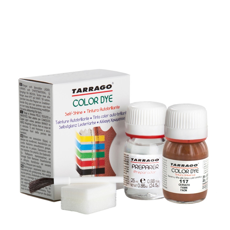 

Желтовато-коричневая краска для обуви Tarrago Self Shine Color Dye Doble, 25 + 25 мл