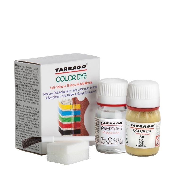 

Бежевая краска для обуви Tarrago Self Shine Color Dye Doble, 25 + 25 мл
