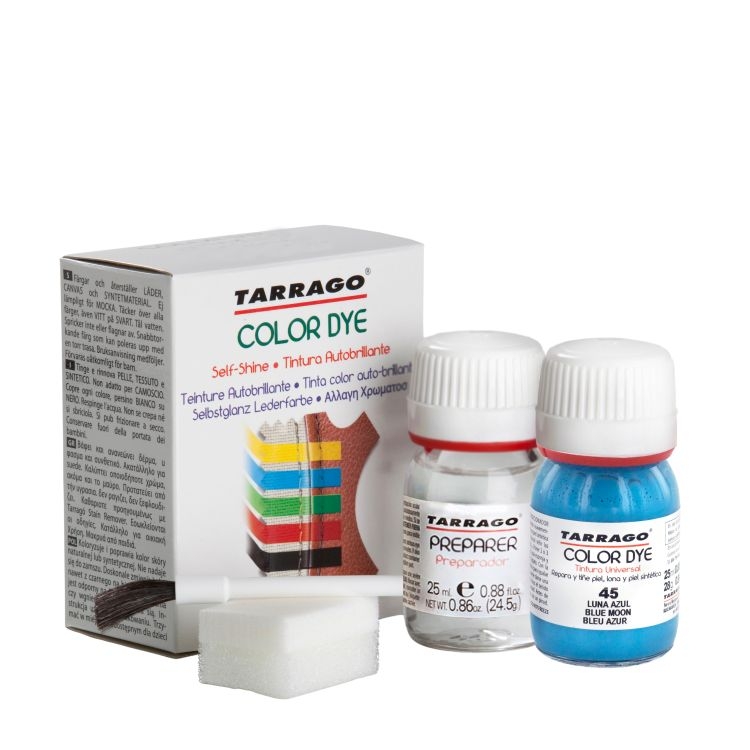 

Темно-голубая краска для обуви Tarrago Self Shine Color Dye Doble, 25 + 25 мл