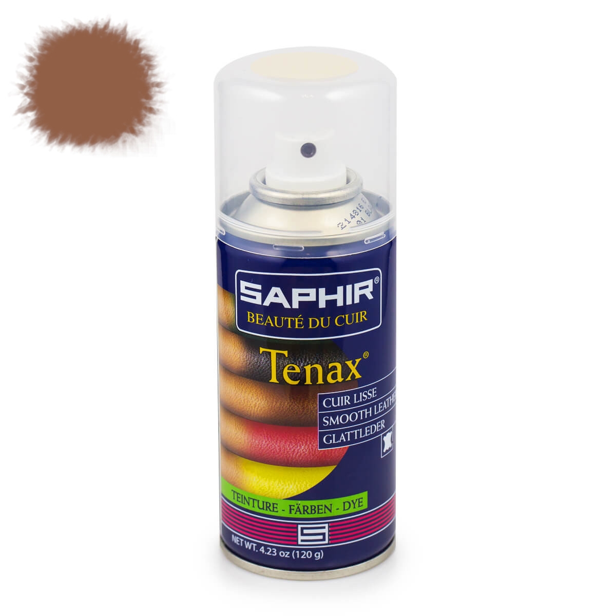 

Аэрозольная коричнево-бежевая краска для кожи Saphir Tenax Spray, 150 мл